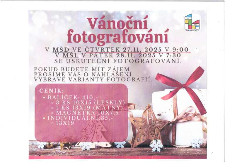 Vánoční fotografování