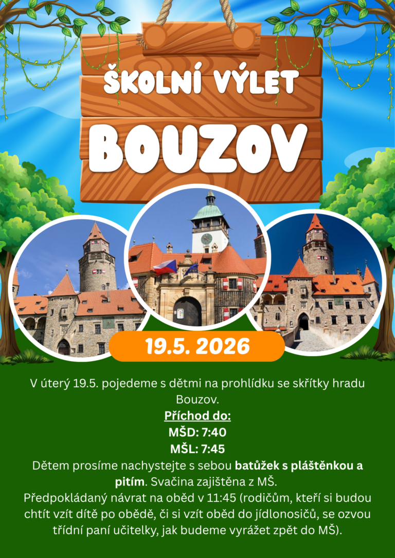 Prohlídky se skřítky na hradě Bouzov- školní výlet